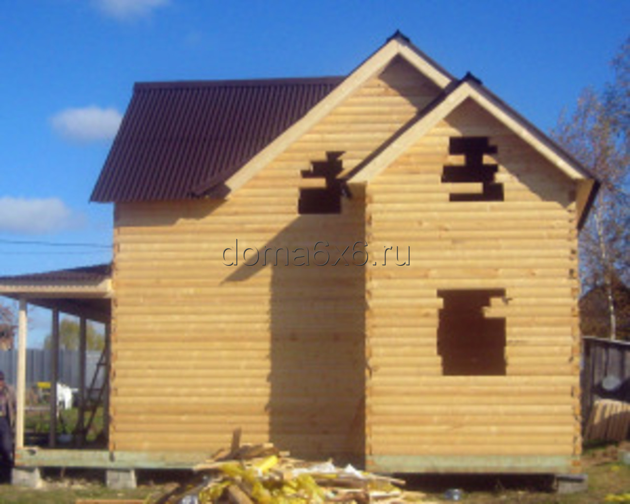 Строительство дома из бруса в д.Засколье - 2