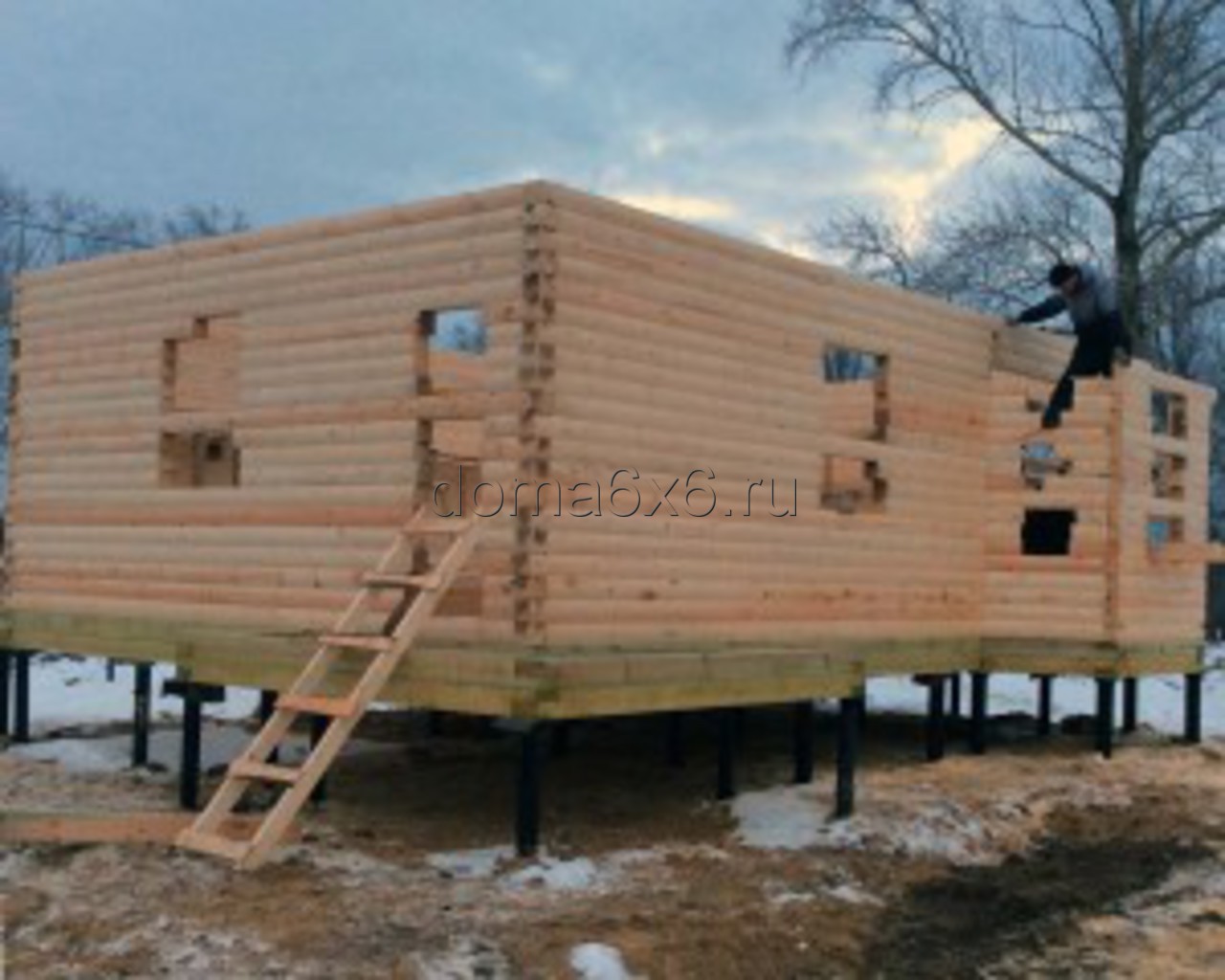 Строительство дома из бруса Валерий с дополнениями - 3