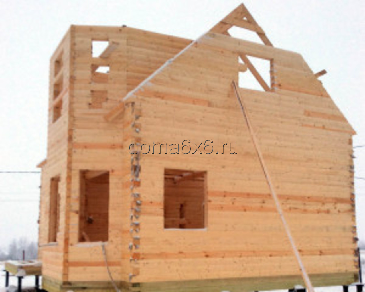 Строительство дома из бруса Валерий с дополнениями - 5