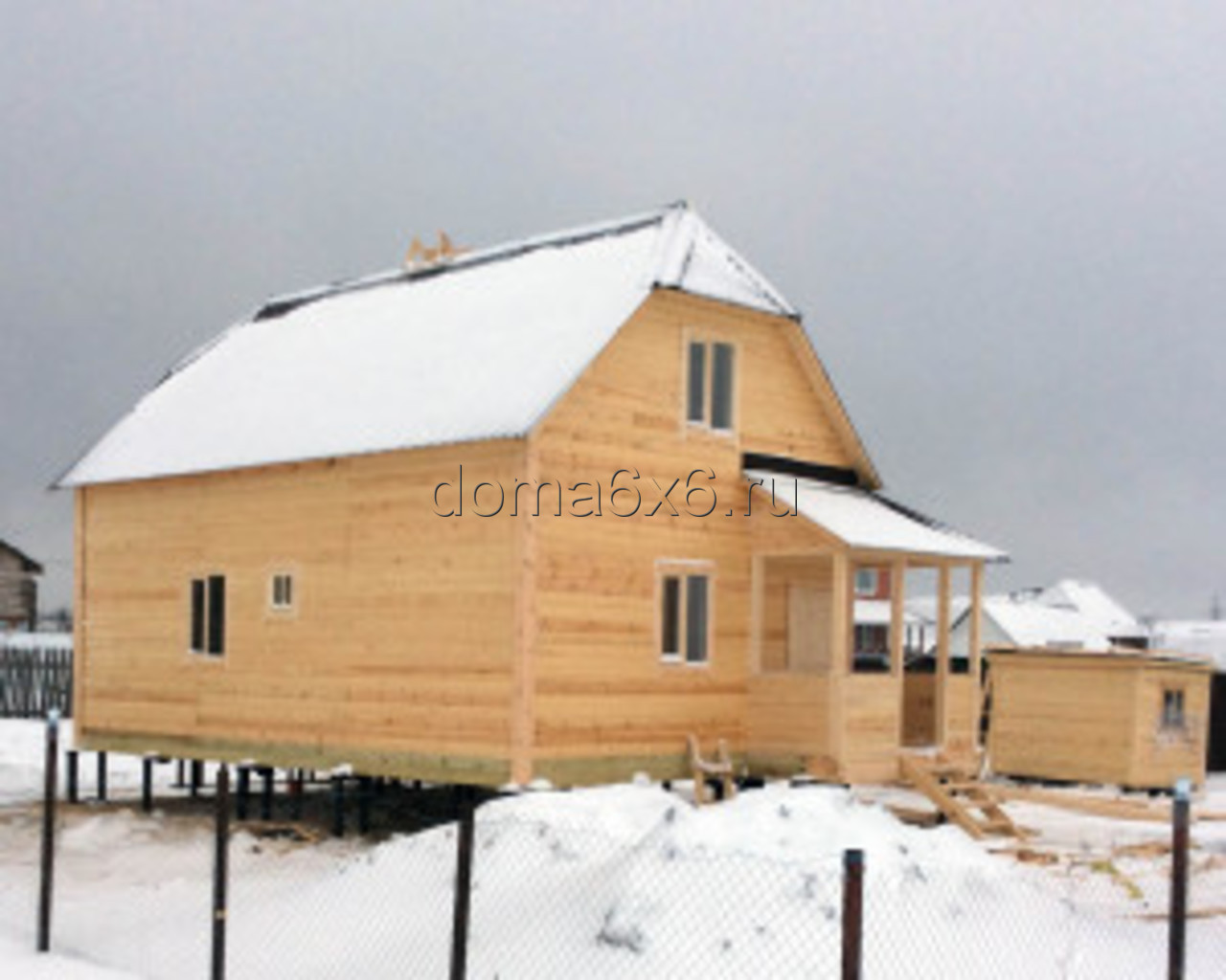 Строительство дома из бруса Валерий с дополнениями - 9